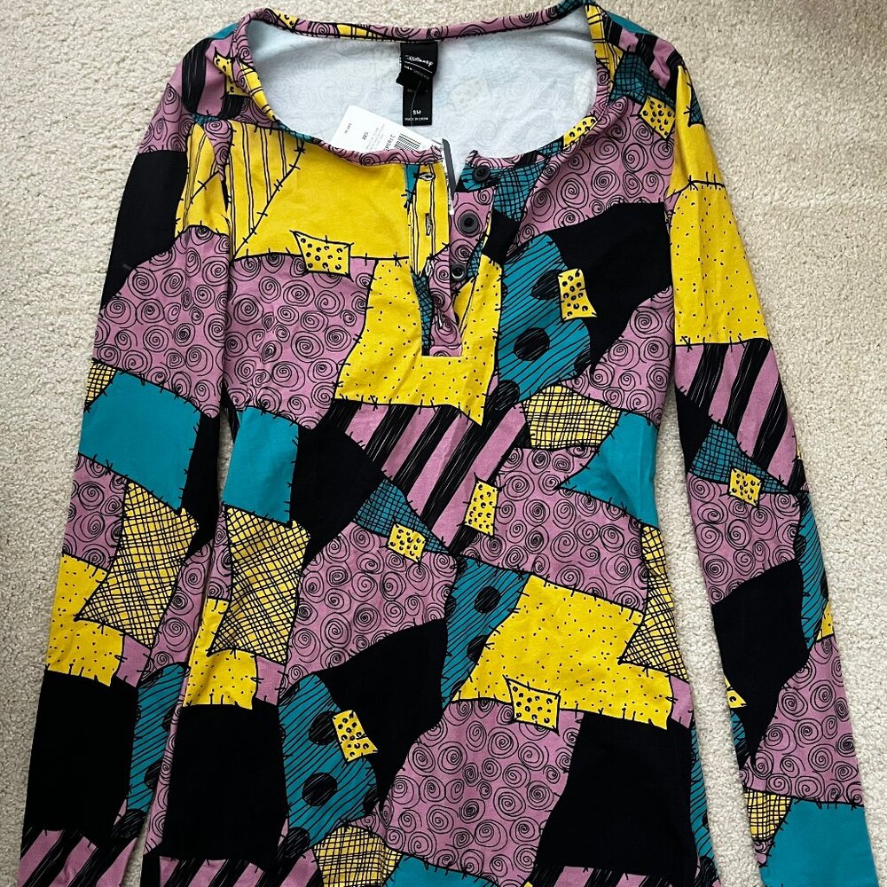 Hot Topic / Disney - Sally Patchwork Pajama Romper